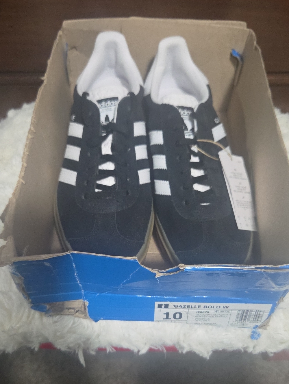 adidas Gazelle Bold Women's Sneakers - Black & White